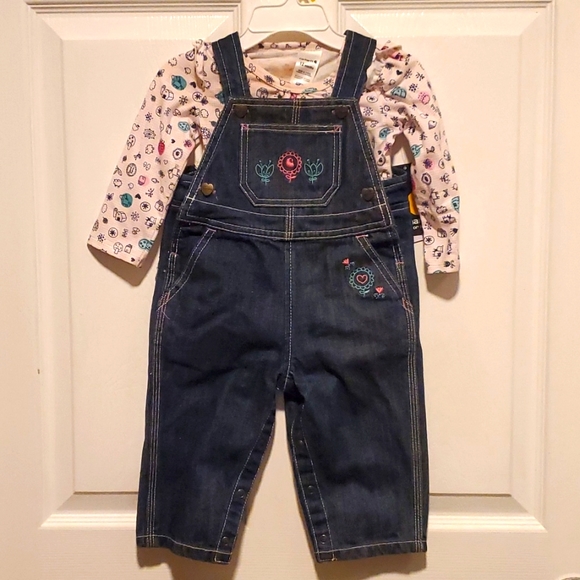 Carhartt Matching Sets Nwt Carhartt Baby Girl Floral Embroidered